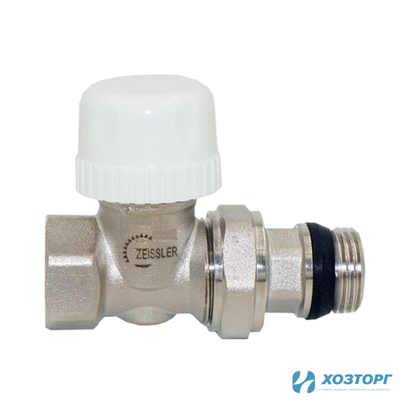 Клап.рад.терм. ПРЯМОЙ,с упл.кольцом быстр. монтажа ZEISSLER 1/2" RVD206.02 (1/60)