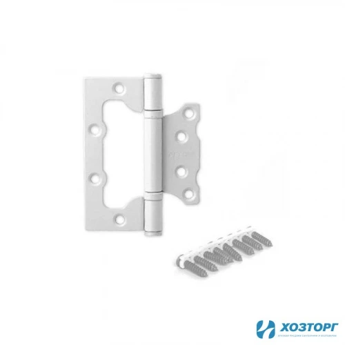 Петля накладная Apecs 100*75*2,5-B2-STEEL-W Белый (цена за одну штуку) 00018319 (10/100)