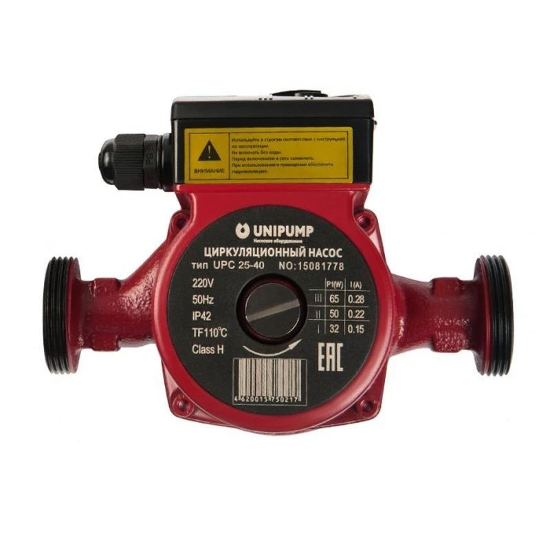 Насос циркуляционный UNIPUMP UPС 32- 60, 180мм, напор 6м, 100Вт, подключение 1 1/4", 15467 (1/8)