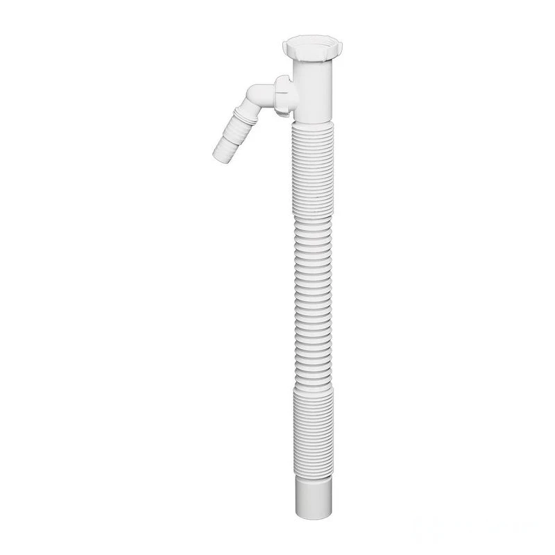 Гибкая труба 1 1/2" х Ø40/50мм, отвод ДСМА, длина 600мм, Akvater/САНДЕСАНТ T115-АК (1/60)