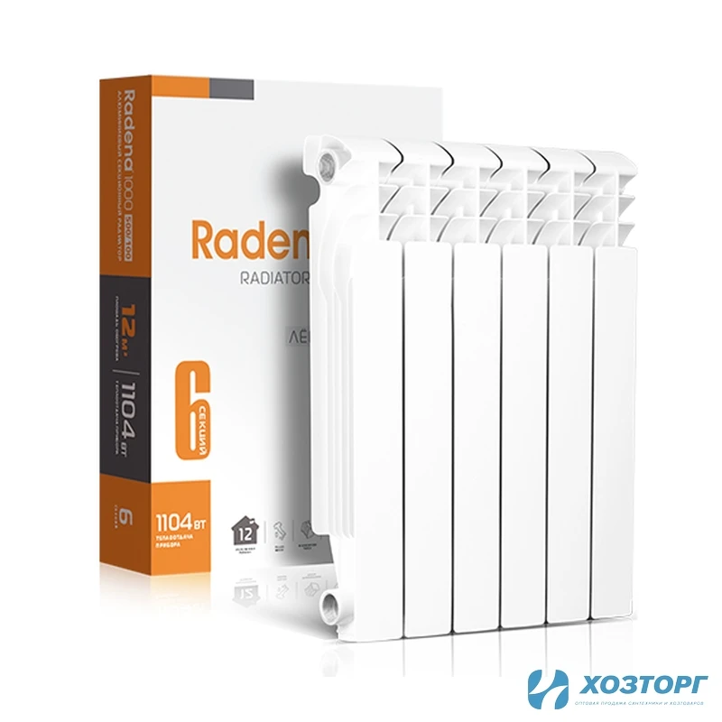 Радиатор алюминиевый  CN-RA Radena R 1000  500/100   6 секций 008010403 (1/1)