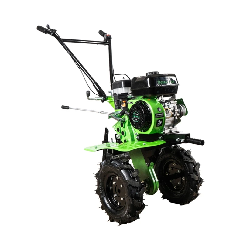 Мотоблок бензиновый GRASSMAN GB 7010 7,0л.с.,фрезы24мм ,чугунный редуктор(без колес)3+1/с пониженной передачей РУЛЬ В КОРОБЕ(1/6)