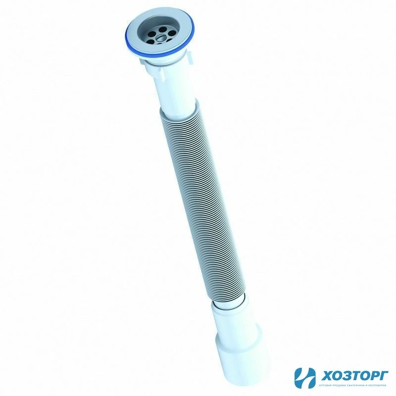 Сифон гофрированный 1 1/2" чашка Ø70мм, выпуск Ø40/50мм "Элит" 30980631 (1/45)