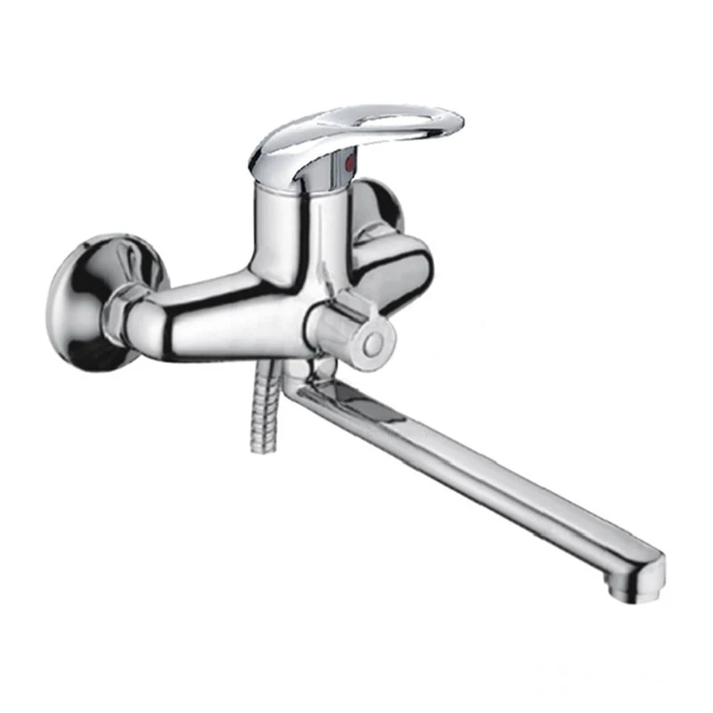 Смеситель д/ванны CRON 2203 D40 шаровый, хром, излив 30F, дивертор в корпусе (1/10)