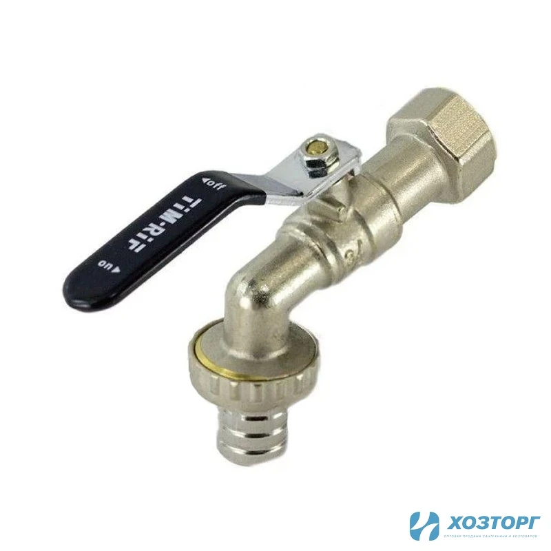 Кран шаровой с носиком TIM 3/4" г , усильный DE1225F (7/28)