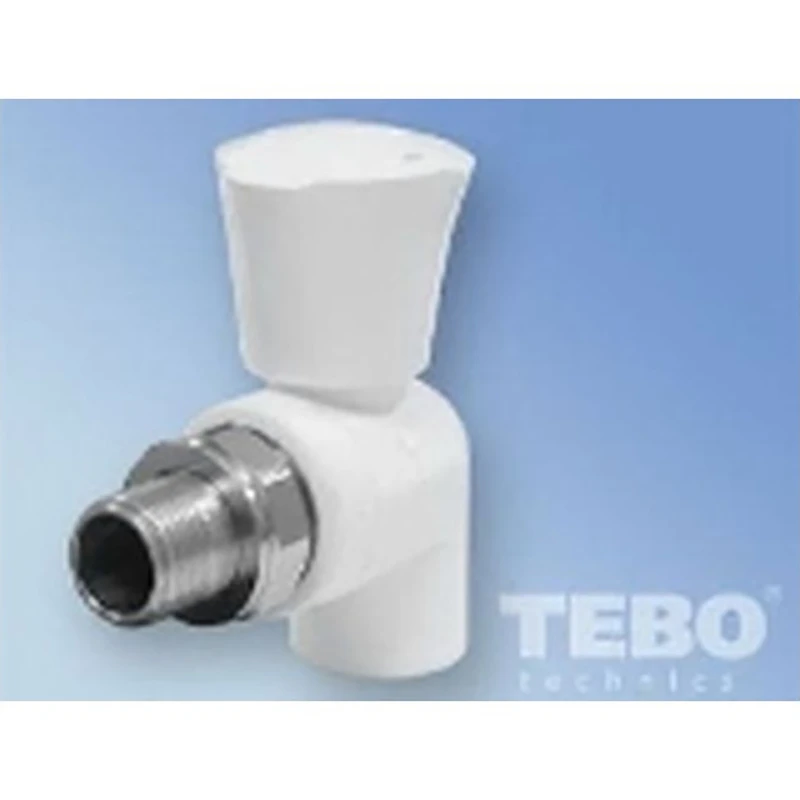 Кран шаровой д/радиаторов угловой 20х1/2" TB белый 030060211 (10/60)