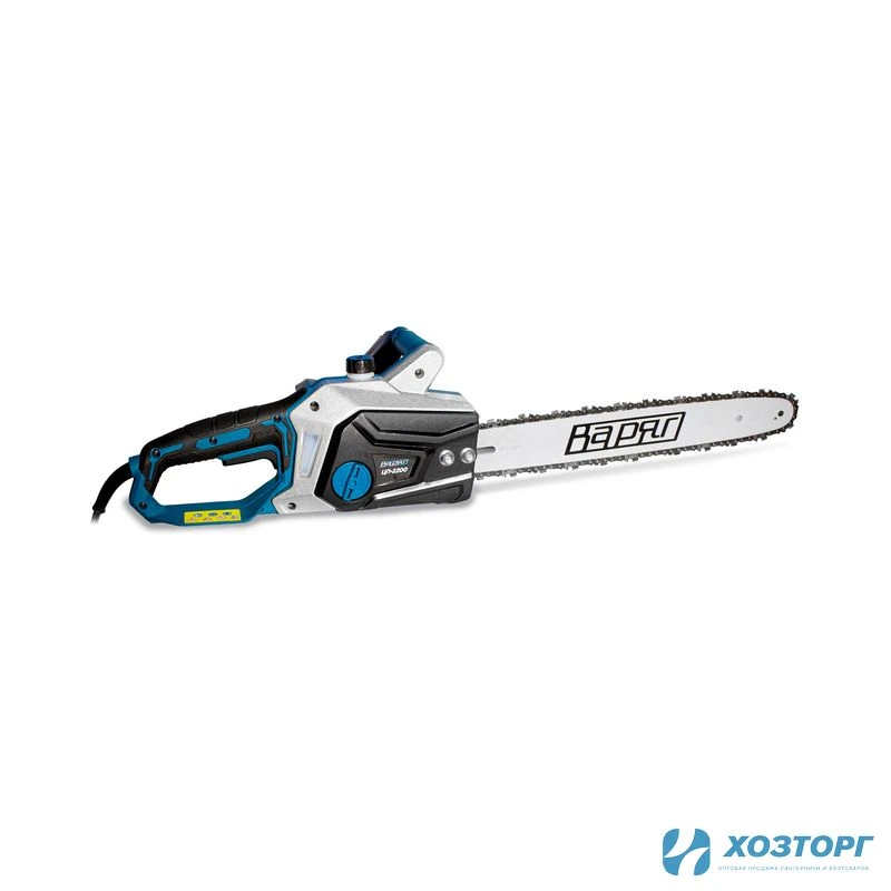 Пила цепная электрическая  ВАРЯГ ЦП-2200(2200Вт,840м/мин,шина-16"/40см,цепь3/8,1,3мм) (1/4)