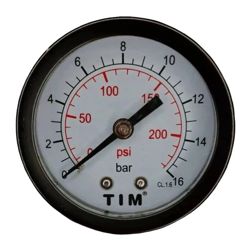 Манометр аксиальный 50мм*1/4 (16 bar) TIM (1/60)