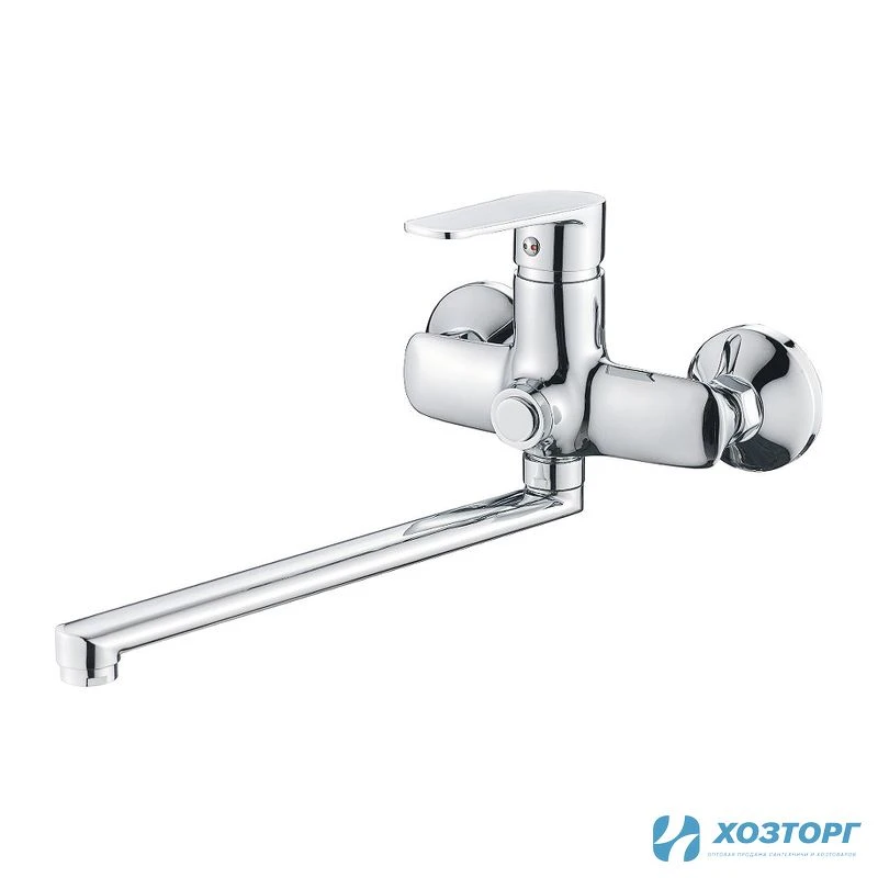 Смеситель д/ванны CRON 22523 D35 шаровый, хром, излив 30F, дивертор в корпусе (1/10)