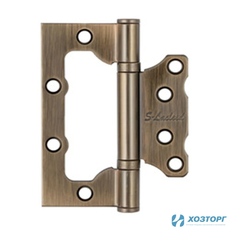 Петля накладная S-Locked В- 100*75*2,5  -2ВВ AB бронза (цена за одну штуку) 120319 (2/100)