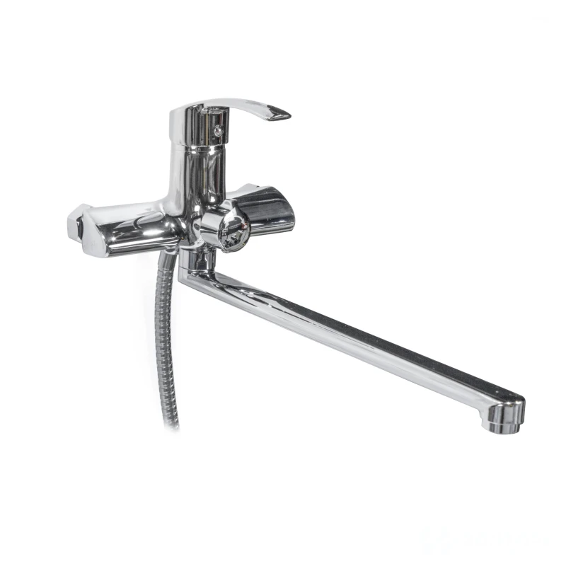 Смеситель  д/ванны DORON DВ 2152-35L, шаровый, хром, излив 350 мм, лейка 1 режим (1/10)