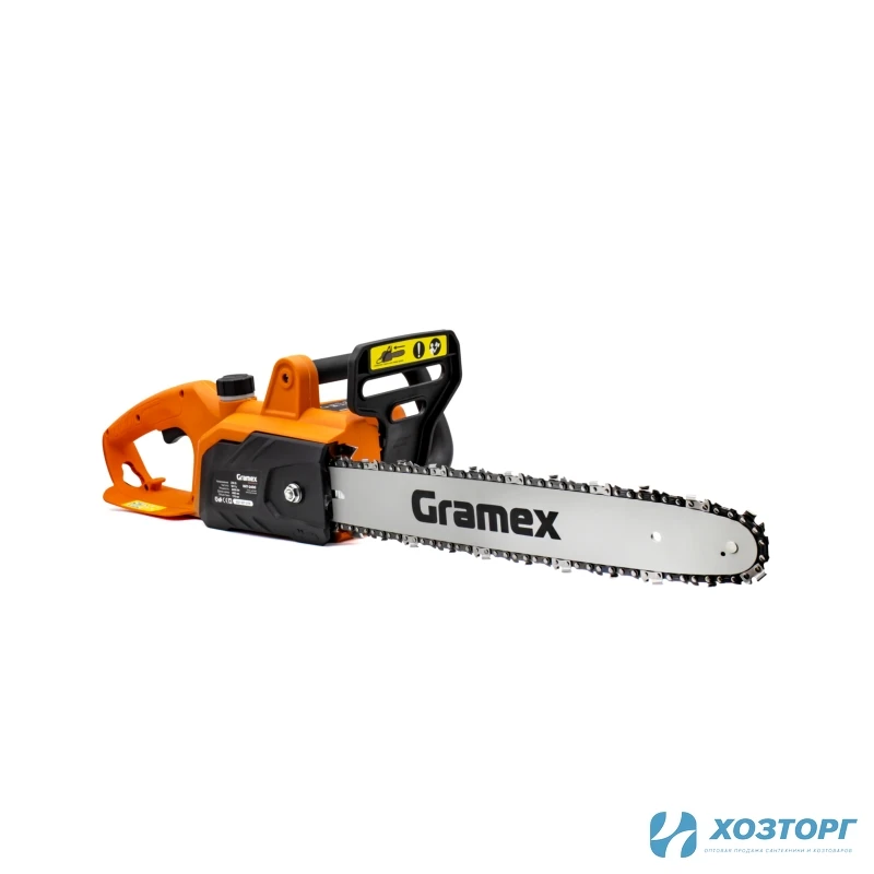 Пила цепная электрическая  Gramex HHT-2400 (2400Вт,720 м/мин,шина16"/40см,бак/масл170мл) (2/48)