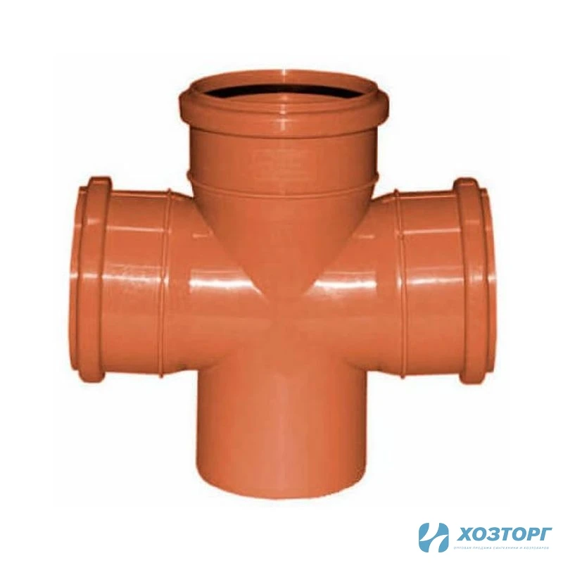 Крестовина канализационная наружная 110х110х110 90° (1/8)