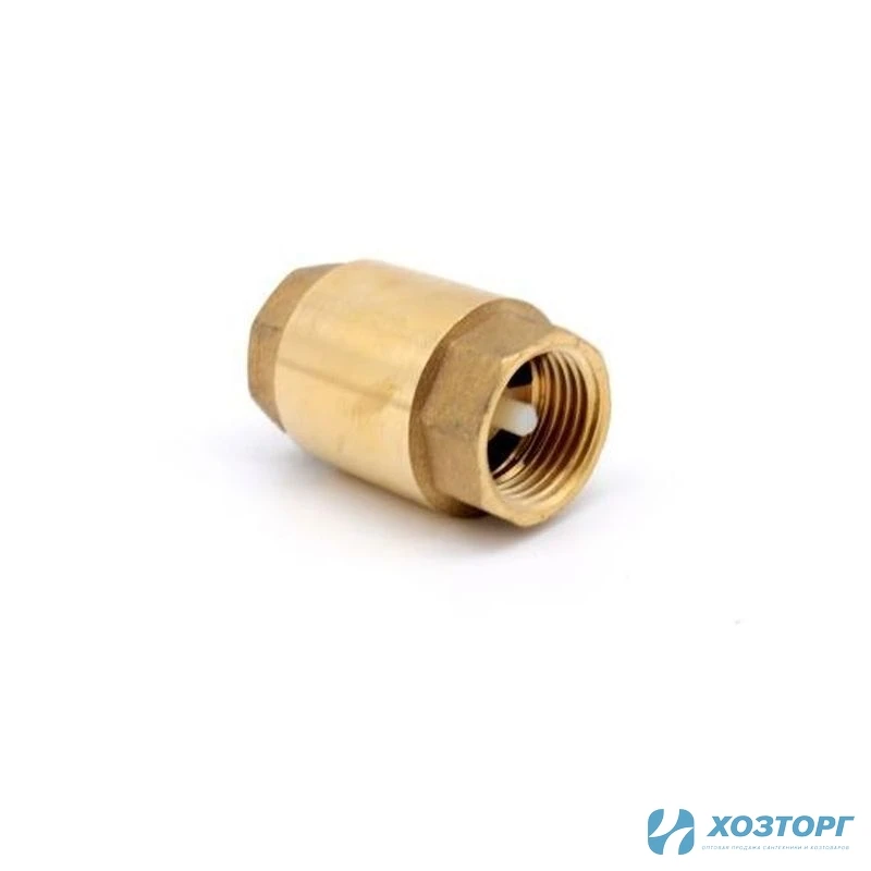 Обратный клапан латунь   1/2" с пластиковым штоком DORON (1/20/320/3 200)