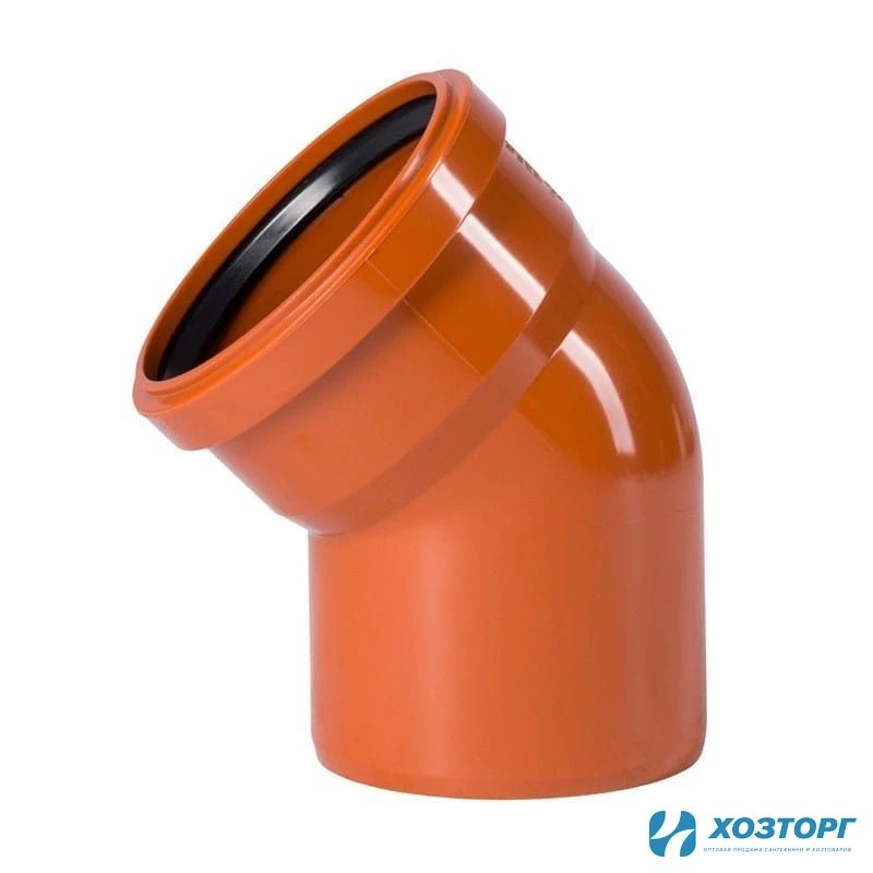 Отвод канализационный наружный 110х45° (1/50)