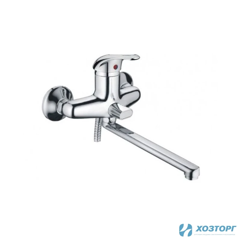 Смеситель д/ванны HAIBA 2203 D40 шаровый, хром, излив 30F, дивертор в корпусе (1/8)