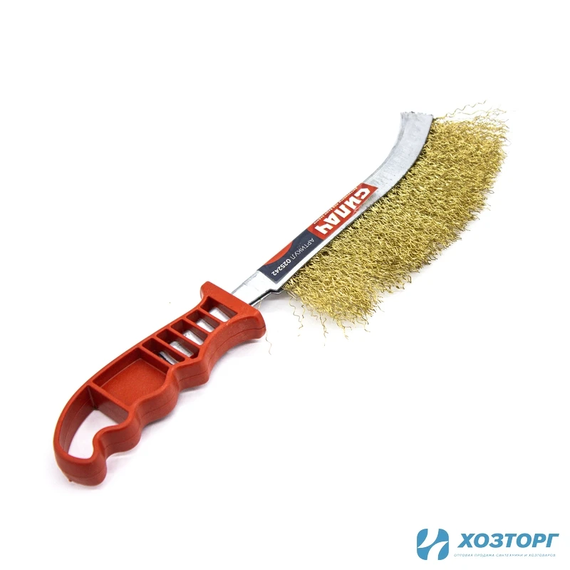 Щетка металлическая СИЛАЧ строительная, 240 мм (12/120)