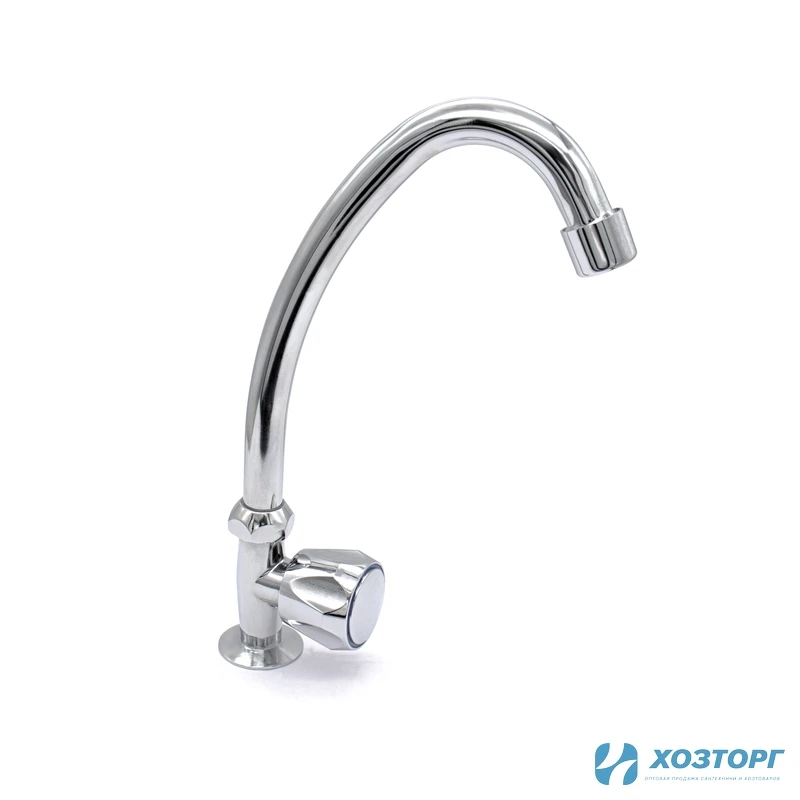 Смеситель  д/кухни Kranar KС 1711-1, 1/2 керамика, хром, излив стандартный, п/г, без подводки (2/20)