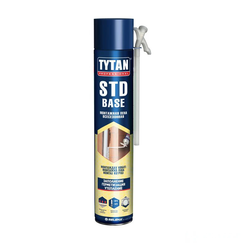 Пена монтажная TYTAN  PROFESSIONAL STD BASE всесезонная 750 мл, 15874 (1/12)