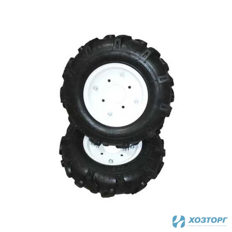 Колесо к МОТОБЛОКУ 4.00-8 ВАРЯГ ,Елочка , диск 4 отверстия, цена за штуку (2/72)