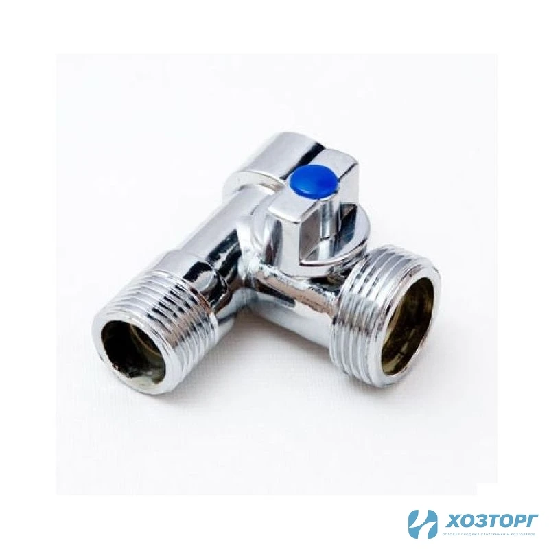 Кран 3-х проходной шаровой 1/2г х 1/2ш х 3/4ш ДСМА  TIM BL5837 (1/50)