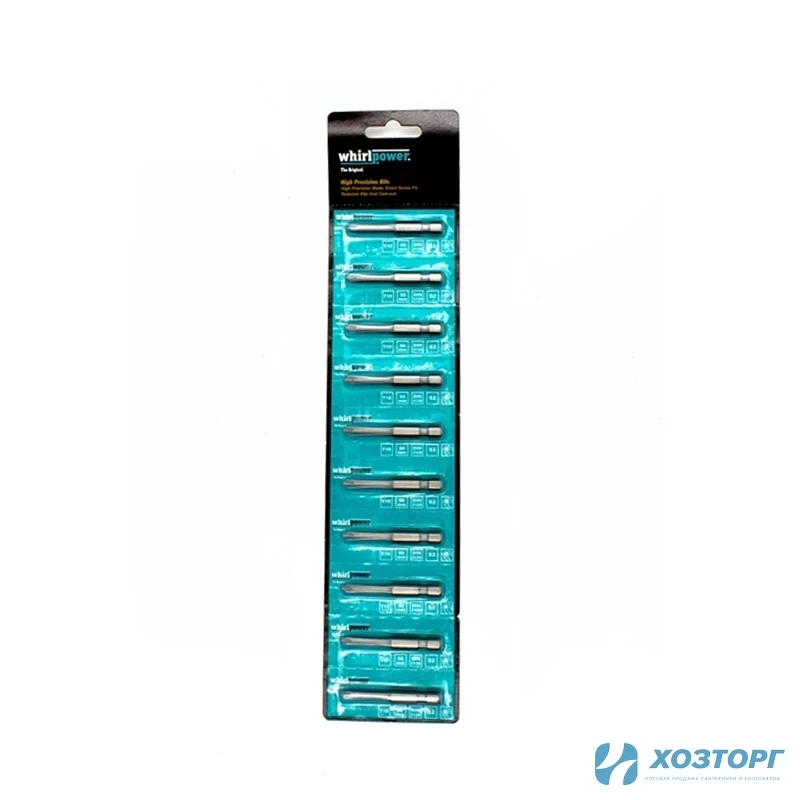 Насадки-биты WhirlPower. The Original TORX 50мм Т15  (10шт. в блистере)  80086 (1/30)