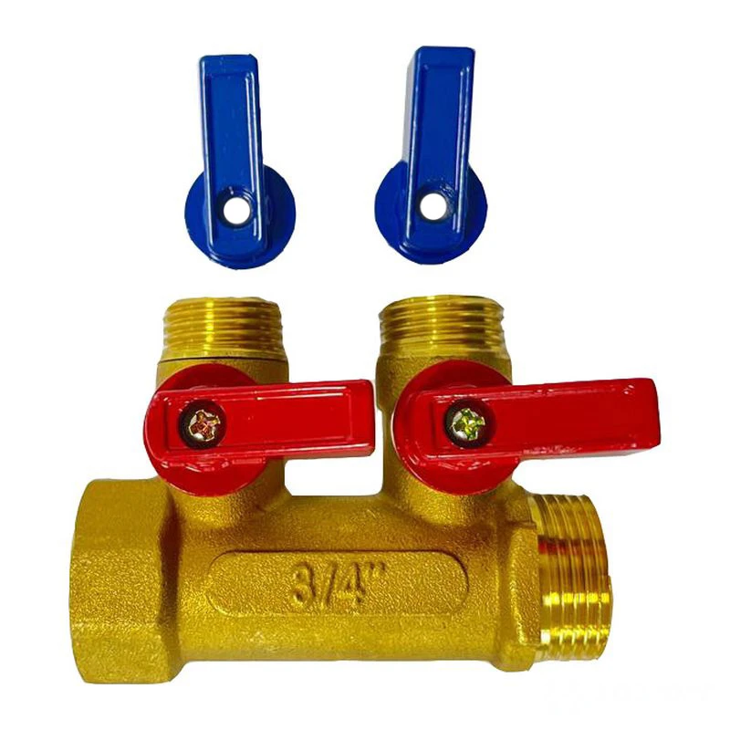  Коллектор с кранами 3/4"x1/2" на 2 выхода Damento Clima (1/60)