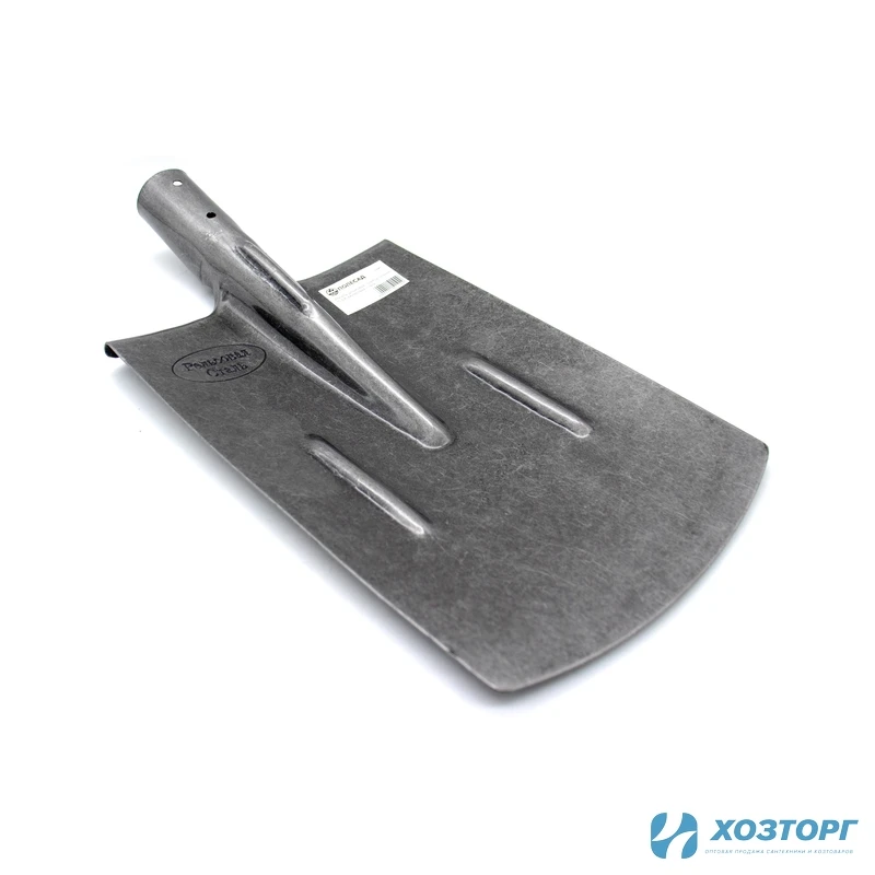 Лопата штыковая прямоугольная ПОЛЕСАД П- 516  рельсовая сталь,  (продажа только кратно упаковки) (12/588)