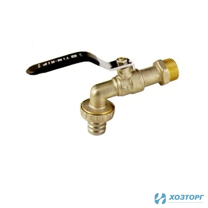 Кран шаровой с носиком 3/4" TIM  эконом  V03FM-3 (10/60)
