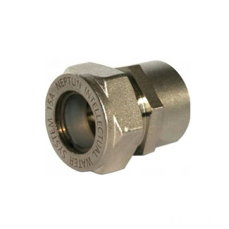 Муфта обжимная латунь (никелированная) 15*1/2" г ZTI.612.001504N (10/130)