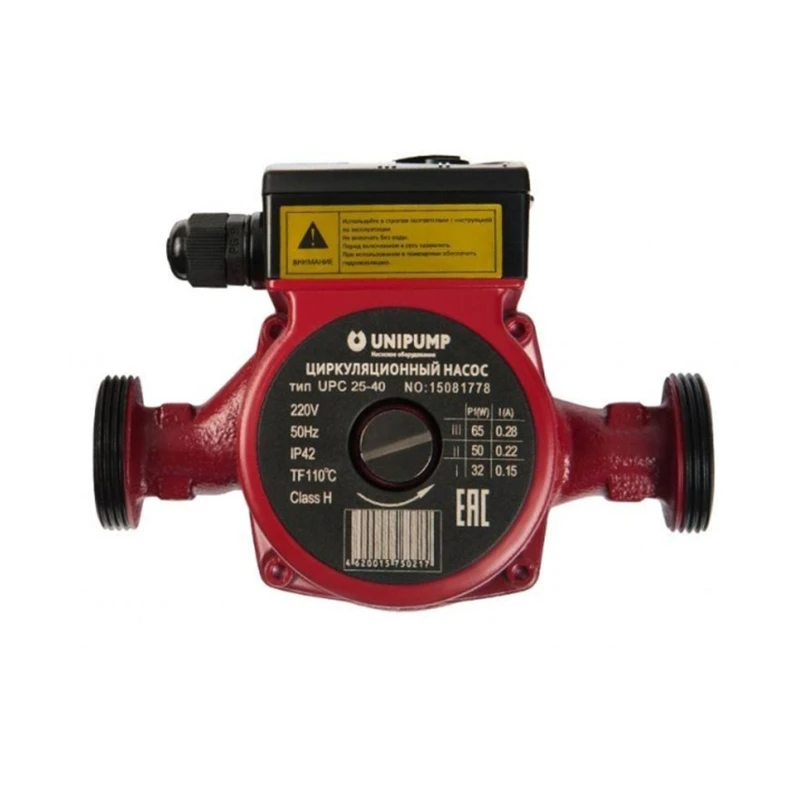 Насос циркуляционный UNIPUMP UPС 32-120, 220мм, напор 12м, 500Вт, подключение 1 1/4", 79285 (1/2)