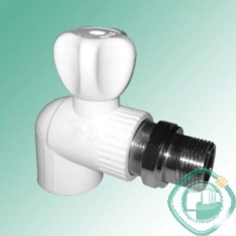 Кран шаровой д/радиаторов угловой 25х3/4" TB белый 030060214 (5/45)