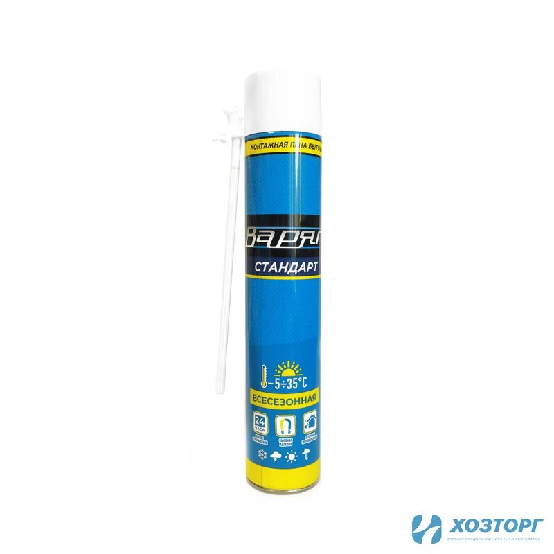 Пена монтажная всесезонная Варяг СТАНДАРТ бытовая 700 мл  (1/12)