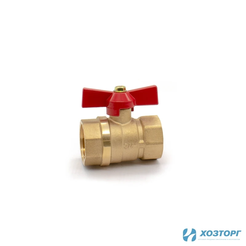 Кран шаровой DORON  1/2" В-В бабочка гайка-гайка (20/200)