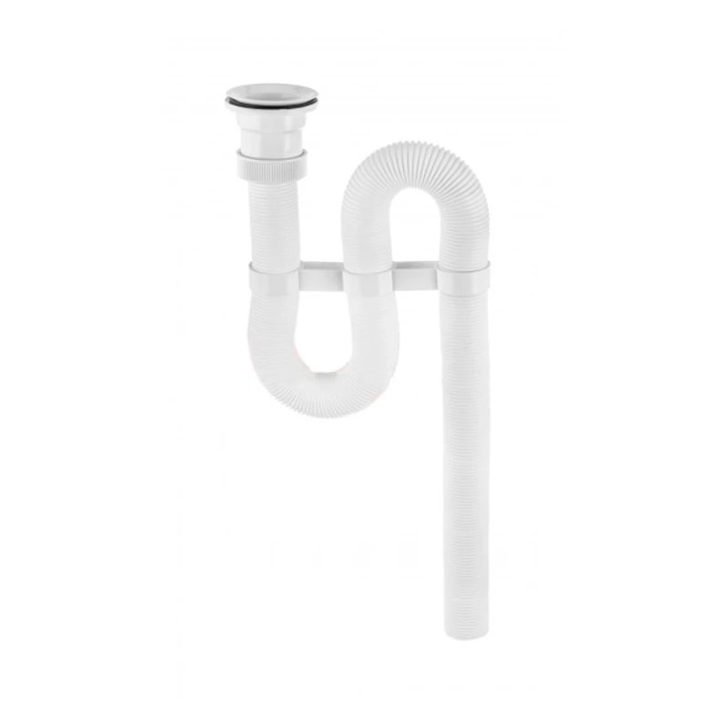 Сифон гофрированный 1 1/4" чашка Ø70 мм, выпуск Ø40мм 30980134 (1/20)