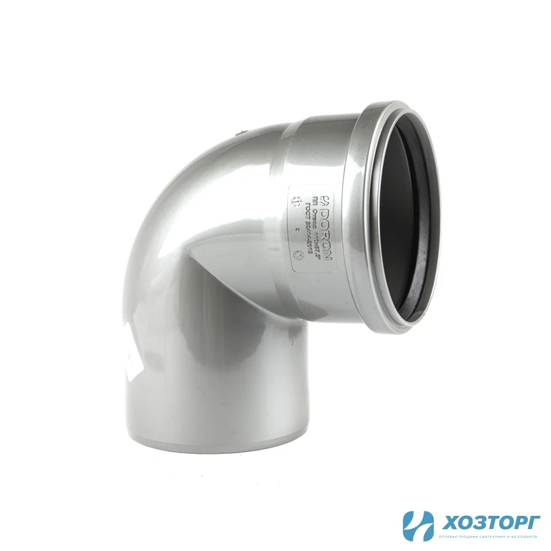 Отвод канализационный 110х90° DORON (1/40)