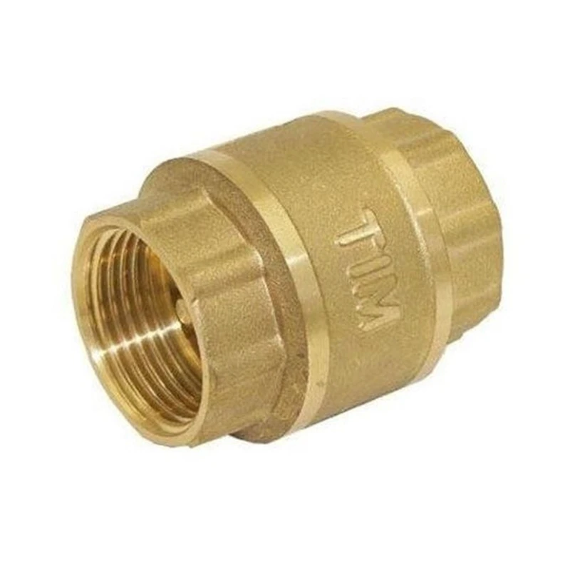 Обратный клапан латунь 1/2" с металлическим штоком TIM JH-1010std (1/120)