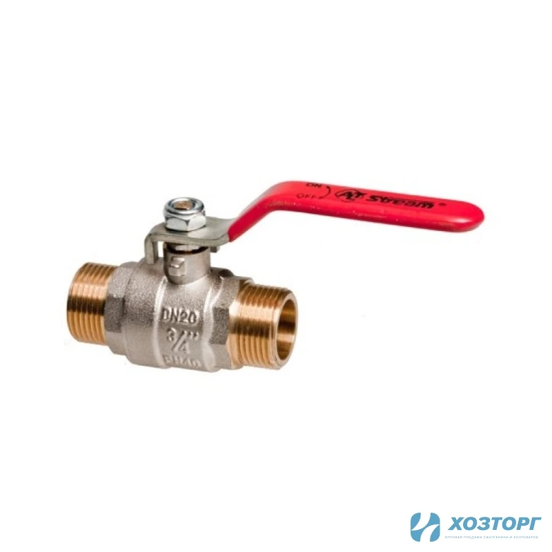 Кран шаровой ALT-Z 1/2" Н-Н ручка штуцер-штуцер 501 (014010501) (15/120)