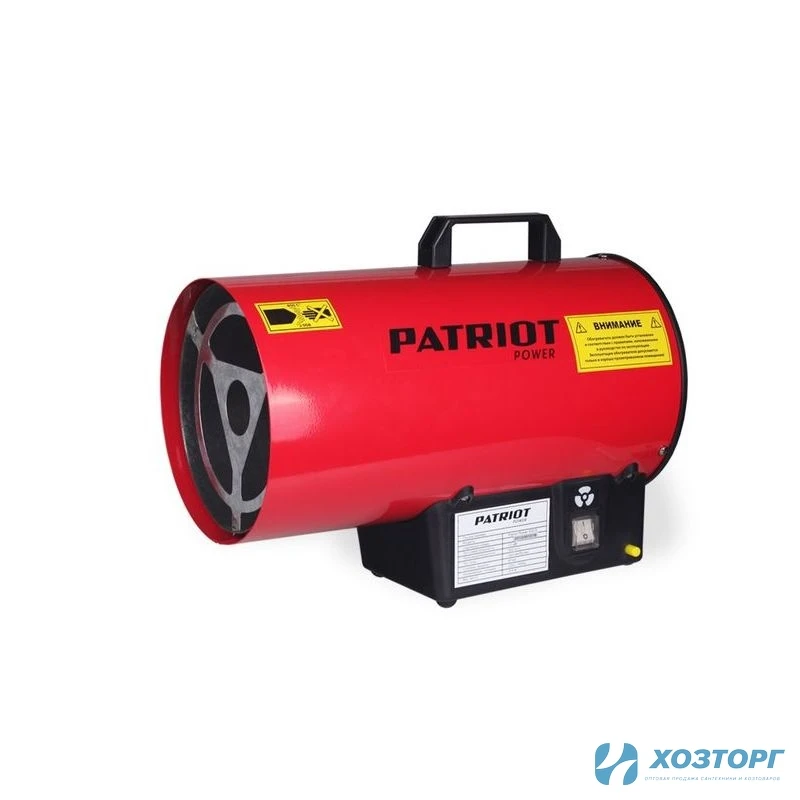 Газовая тепловая пушка PATRIOT GS 12. 12кВт, 320м/ч,пьезо поджиг,редуктор,шланг, 633445012 (1/1)