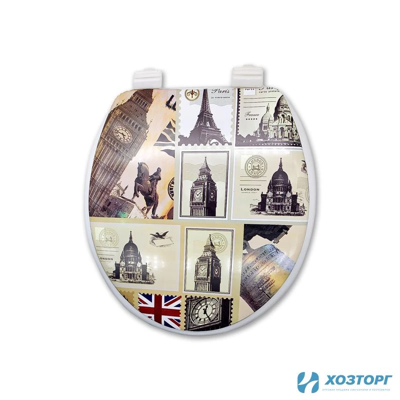 Сиденье для унитаза мягкое ЭЛЕГАН (фотопринт) (1/12)