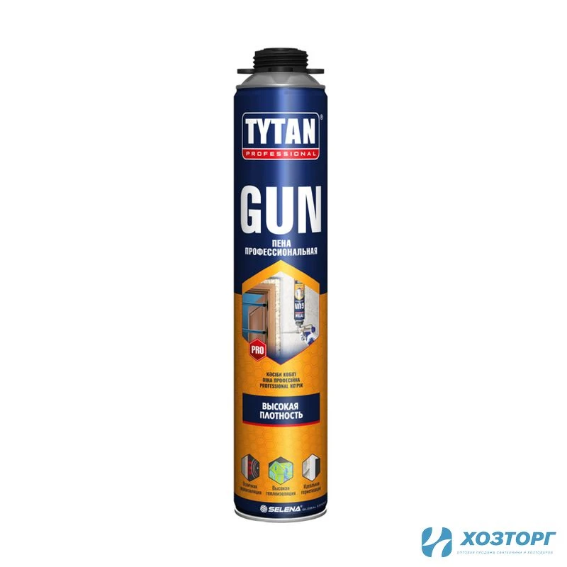 Пена монтажная TYTAN  PROFESSIONAL GUN профессиональная 750 мл, 16999 (1/12)