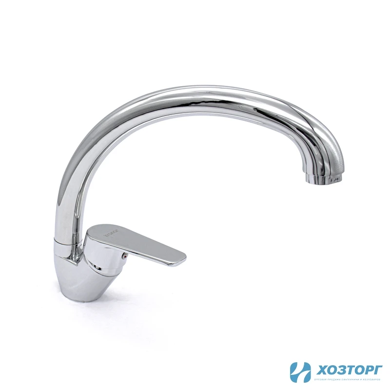 Смеситель  д/кухни Kranar KС 2422-N, шаровый, хром, излив высокий, п/г, без подводки (2/20)