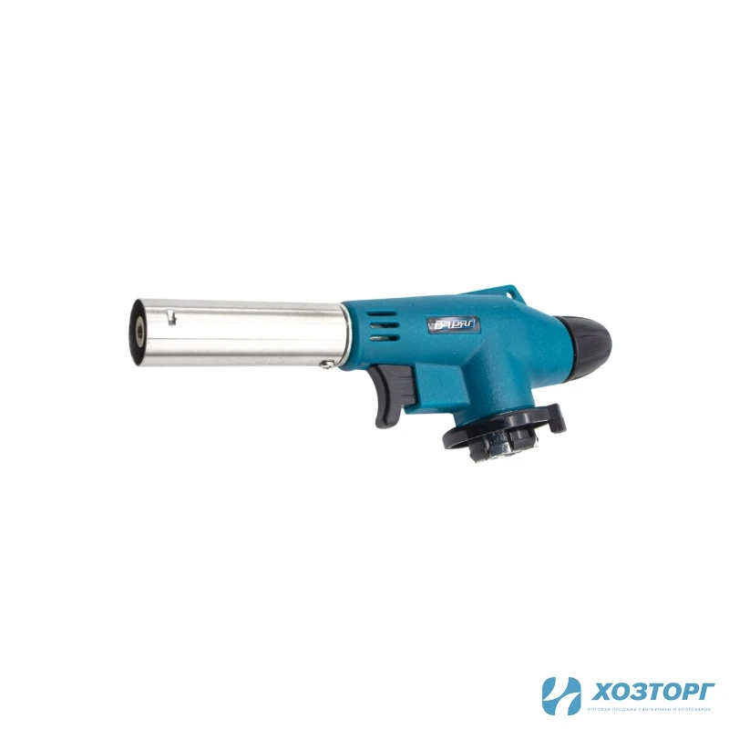 Горелка газовая ВАРЯГ ГП-1902 пьезо с цанговым захватом, сопло 19мм, 17,5х4х6 см (10/100)