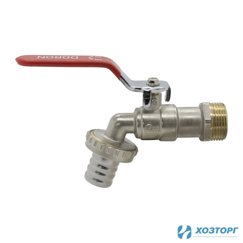 Кран шаровой с носиком 1/2" нар.рез. DORON (4/80)