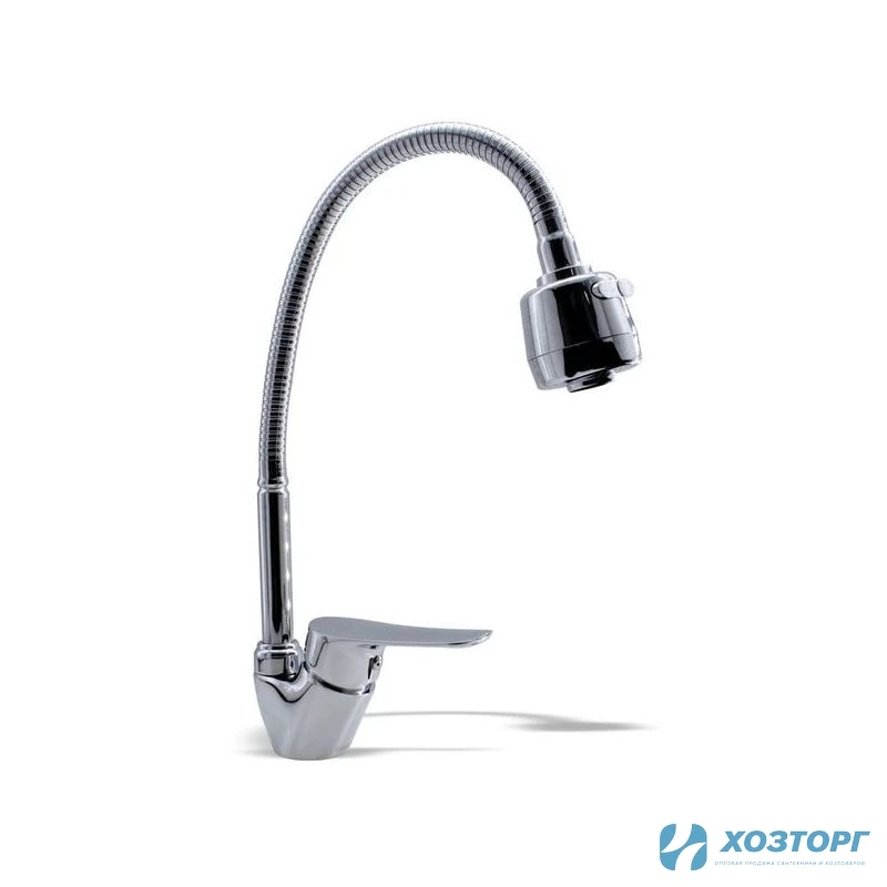 Смеситель  д/кухни DAMENTO SOLO CU08.01, шаровый, хром, излив 500 мм, п/г (1/10)