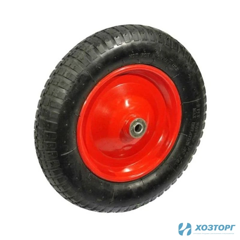 Колесо для тачек 3.25/3.00х80 D16mm с подшипником (1/5)