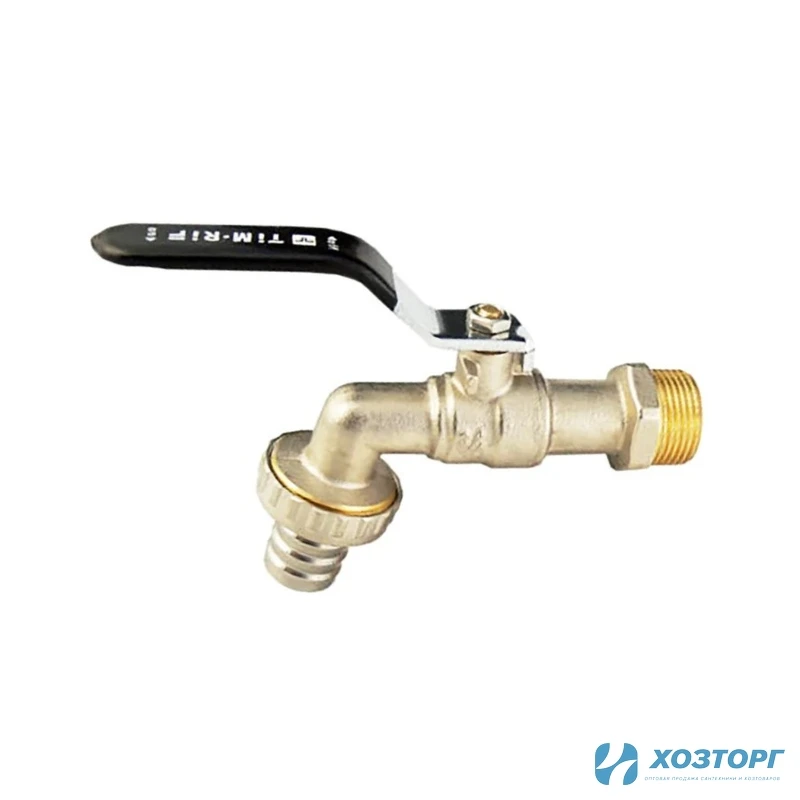 Кран шаровой с носиком TIM 3/4" ш , усильный DE1225 (7/28)