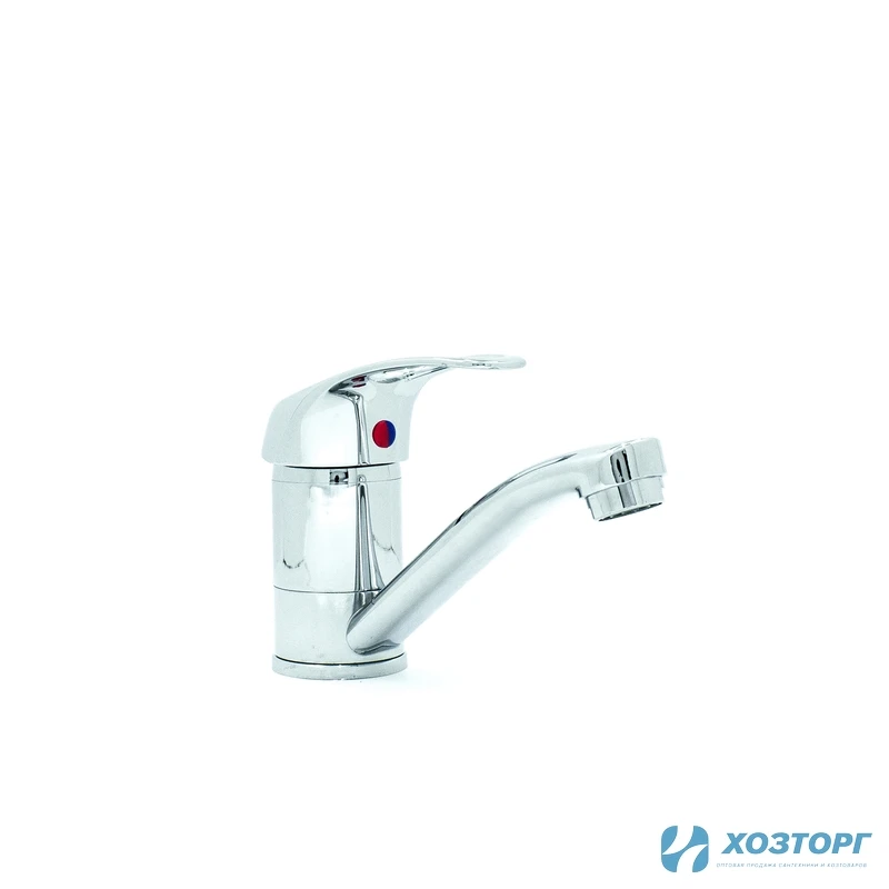 Смеситель д/к DORON D4537  шаровый, хром, излив 150мм, п/г, без подводки (2/20)