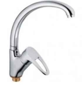 Смеситель кухня CRON 4165-2 высокий излив, D40, п/г 00-00001924 (1/10)