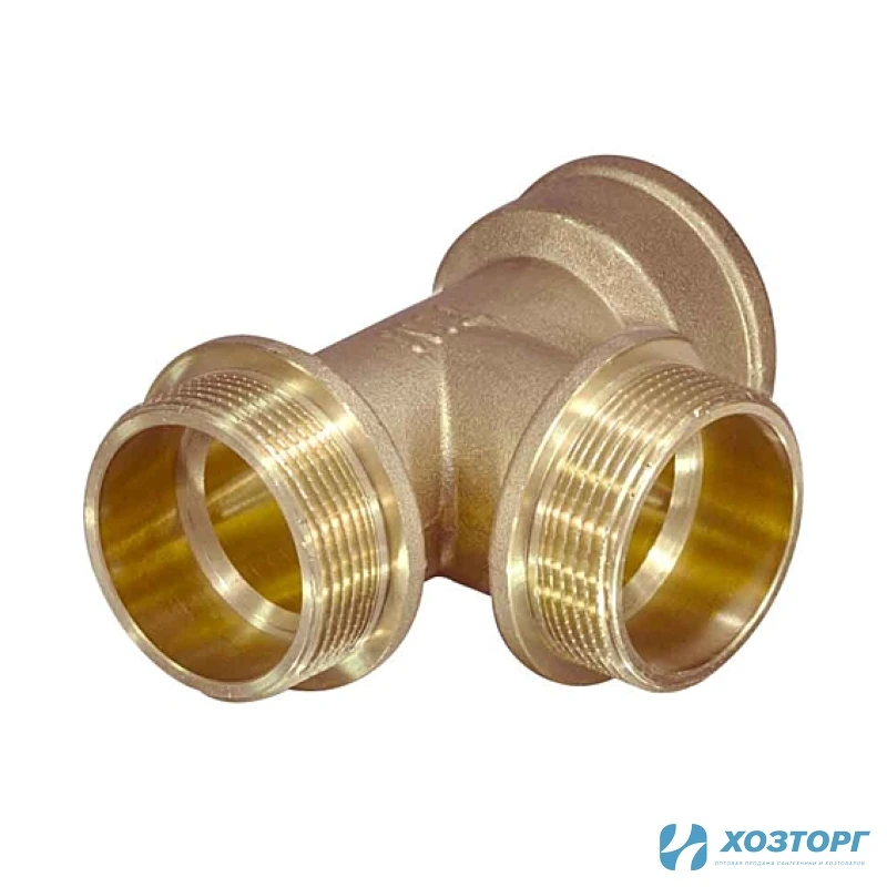 Тройник 15 (1/2") внутренняя/наружная/наружная резьба TIM TMMF222 (10/80)